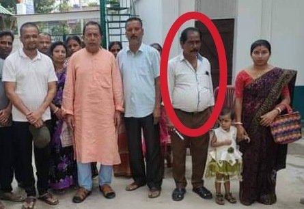 বিজেপি বিধায়কের সাথে একই ফ্রেমে আশু।