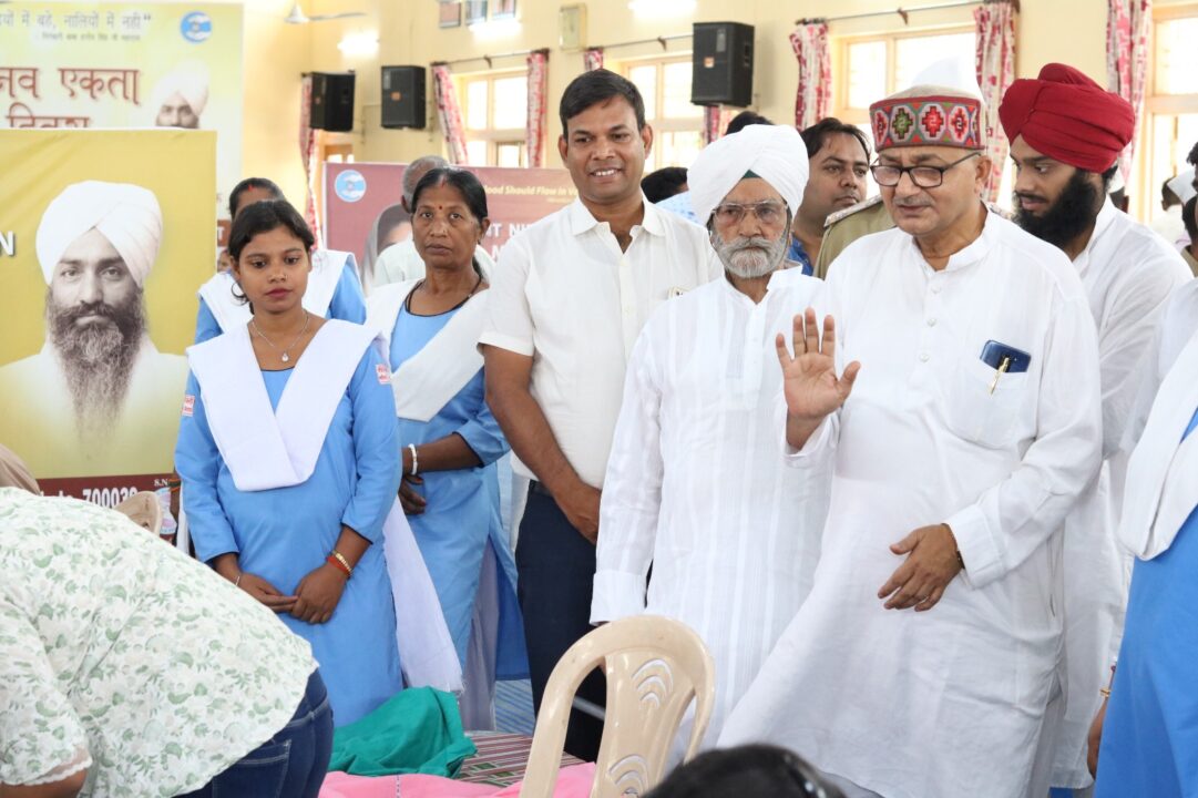 সন্ত নিরঙ্কারী মিশনের উদ্যোগে রক্তদান শিবির।