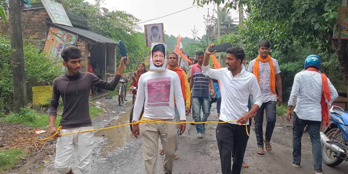 Dhikkar march against Tamil Nadu Christian minister's anti-Hindu remarks