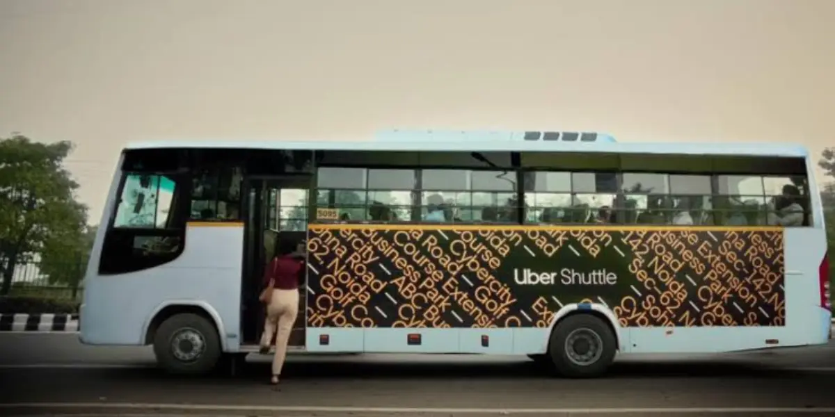 Uber buses in Kolkata