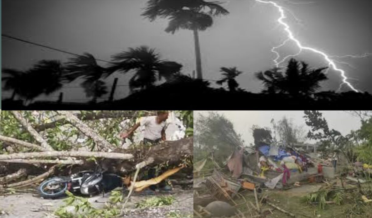 প্রবল ঝড়ে বিদ্ধস্ত জলপাইগুড়ির একাধিক এলাকা, মৃত চার।