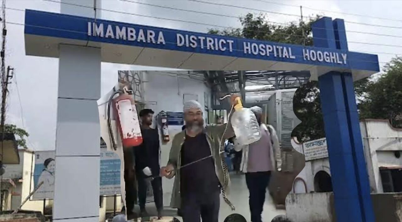 হাসপাতালের ওয়ার্ড থেকে উদ্ধার বিষধর সাপ।