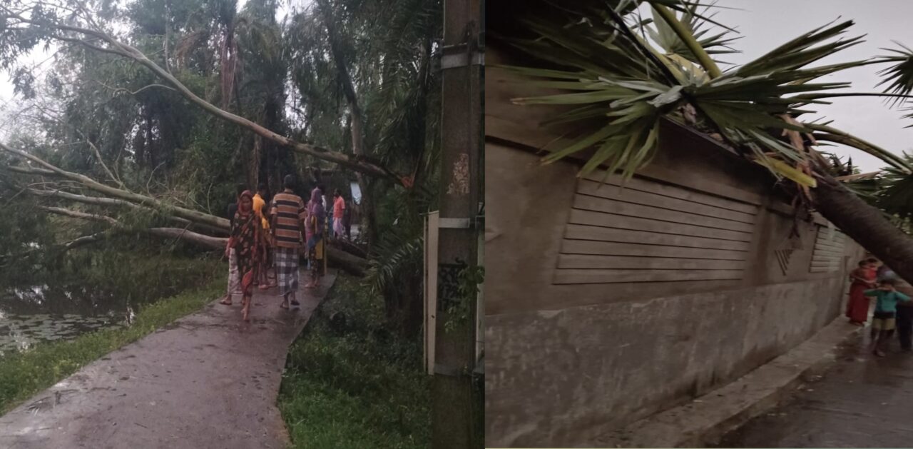 নতুন করে তৈরি হয়েছে ঘূর্ণাবর্ত, কয়েক মিনিটে তছনছ এলাকা।