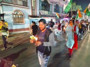 পুলওয়ামায় জঙ্গী হামলায় শহীদ সেনাদের স্মরণে মোমবাতি মিছিল&hellip;