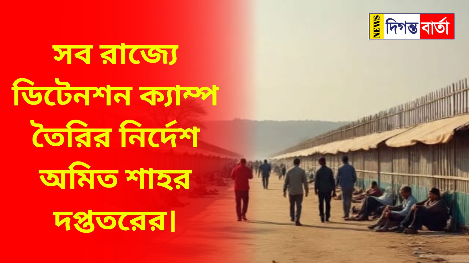 Saba rājyē ḍiṭēnaśana kyāmpa tairira nirdēśa amita śāhara daptatarēra. Detention camps nijasba pratinidhi, ni'uja diganta bārtā: Ābāra sāmanē calē ēsēchē anuprēbāśakārī tattba. Phalē ganḍagōla tairī hacchē bijēpi śāsita rājya ō abijēpi śāsita rājyēra madhyē. Abaidhabhābē bhāratē basabāsakārī bidēśidēra nijēra dēśē phērata pāṭhānōra āgē tām̐dēra gatibidhi niẏantraṇē rākhatē'i ḍiṭēnaśana śibirē pāṭhānō habē. Samprati pāśa ha'ōẏā abhibāsana ō bidēśi ā'ina, 2025-ra pariprēkṣitē ē'i bijñapti jāri karā haẏēchē. Bijñaptitē kēndrīẏa sbarāṣṭra mantraka jāniẏēchē, kōna'ō sandēhabhājanakē ḍiṭēnaśana sēnṭārē pāṭhātē pārabē pharēnārsa ṭrā'ibyunāla. Yadi ō'i sandēhabhājana bidēśi dābi karēna yē tini bidēśi nana. Tārapara'ō ē'i niẏē kōna'ō pramāṇa dākhila karatē nā pārēna kimbā ādālata thēkē ē'i niẏē jāminēra byabasthā nā karatē pārēna, tabē tām̐kē ḍiṭēnaśana sēnṭārē pāṭhānō habē. Pratyēka rājya ō kēndraśāsita añcalakē ḍiṭēnaśana sēnṭāra tairira jan'ya balala amita śāhēra kēndrīẏa sbarāṣṭra mantraka. Ē'i niẏē bijñapti jāri karā haẏēchē. Abaidhabhābē bhāratē basabāsakārī bidēśidēra nijēra dēśē phērata pāṭhānōra āgē ō'i ḍiṭēnaśana sēnṭārē rākhā habē. Āra ēra jan'ya pharēnārsa ṭrā'ibyunālakē āra'ō kṣamatā dē'ōẏā hala. Gata kaẏēkamāsa dharē dēśajuṛē bānlādēśi anuprabēśakārīdēra dharatē abhiyāna calachē. Bibhinna rājya thēkē anuprabēśakārī bānlādēśidēra phērata pāṭhānō hacchē. Āra ē'i anuprabēśakārī isyutē'i bhinarājyē bānlābhāṣīdēra hēnasthāra abhiyōga uṭhachē. Tr̥ṇamūlēra abhiyōga, bānlābhāṣāẏa kathā balalē'i bhinarājyē bānlābhāṣīdēra dharē bānlādēśē puśabyāka karā hacchē. Show more 1,365 / 5,000 Amit Shah's office has ordered the construction of detention camps in all states